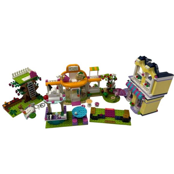Lego Friends Lot 41444, 41427, 41431 Heartlake Cafe Emma Fashion Incomplete